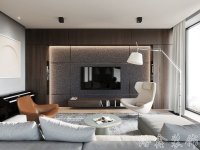 現代風格家居裝修裝飾室內設計效果-A8093